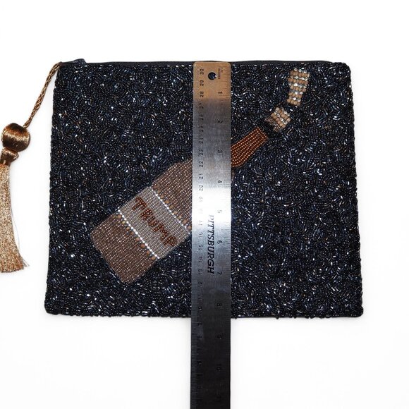 Trump Store "Wine" Glass Beaded Clutch Bag - RARE - Picture 9 of 9